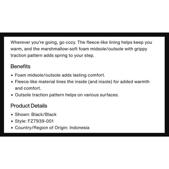 Nike Burrow SE Triple Black Slides Sandal Fur Lined Slip On Slipper House Shoes - Picture 8 of 8